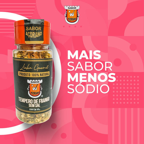 Temperos Zero Sódio Linha Gourmet Sabor Açoriano